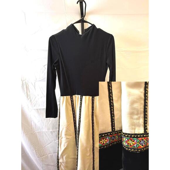 Vintage 60s KENT ORIGINALS Hostess Gown Regal Brocade & Velvet Dress